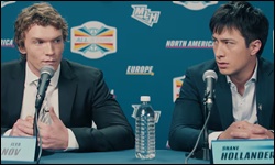 Ilya et Shane lors d'une interview de hockey