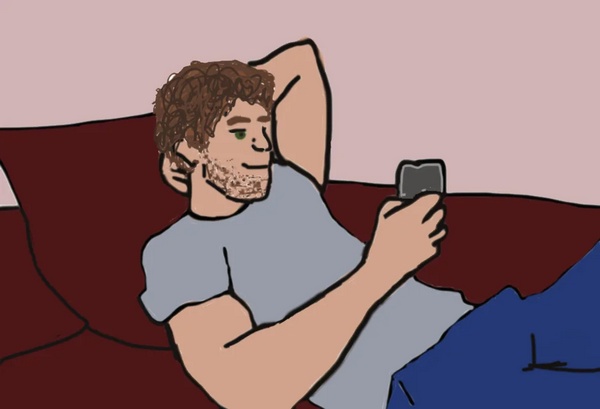 Ilya &eacute;crit &agrave; Shane - dessin de Rachel Reid